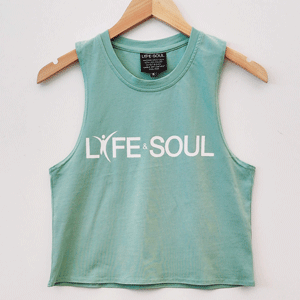 Womens Life and Soul Logo Tank - Green - Life & Soul